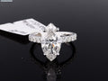 3.26ct Marquise Halo Ring