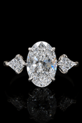 2.0ct Oval Cut Three Stone Engagement Ring