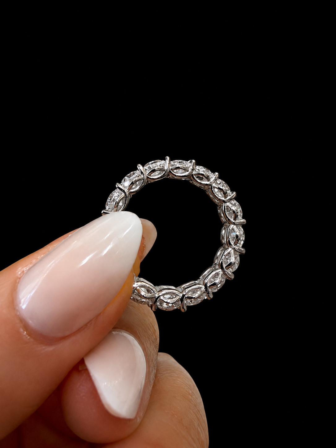 6.0ct Oval Cut Lab Grown Eternity Band