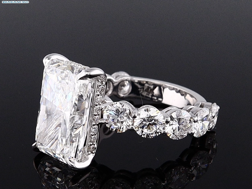 4.06ct Radiant Cut Lab Grown Ring