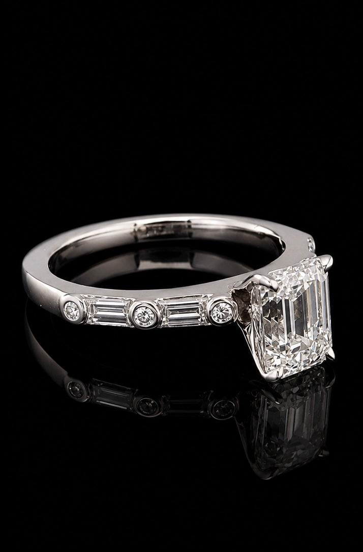 2.04ct Emerald Cut Ring