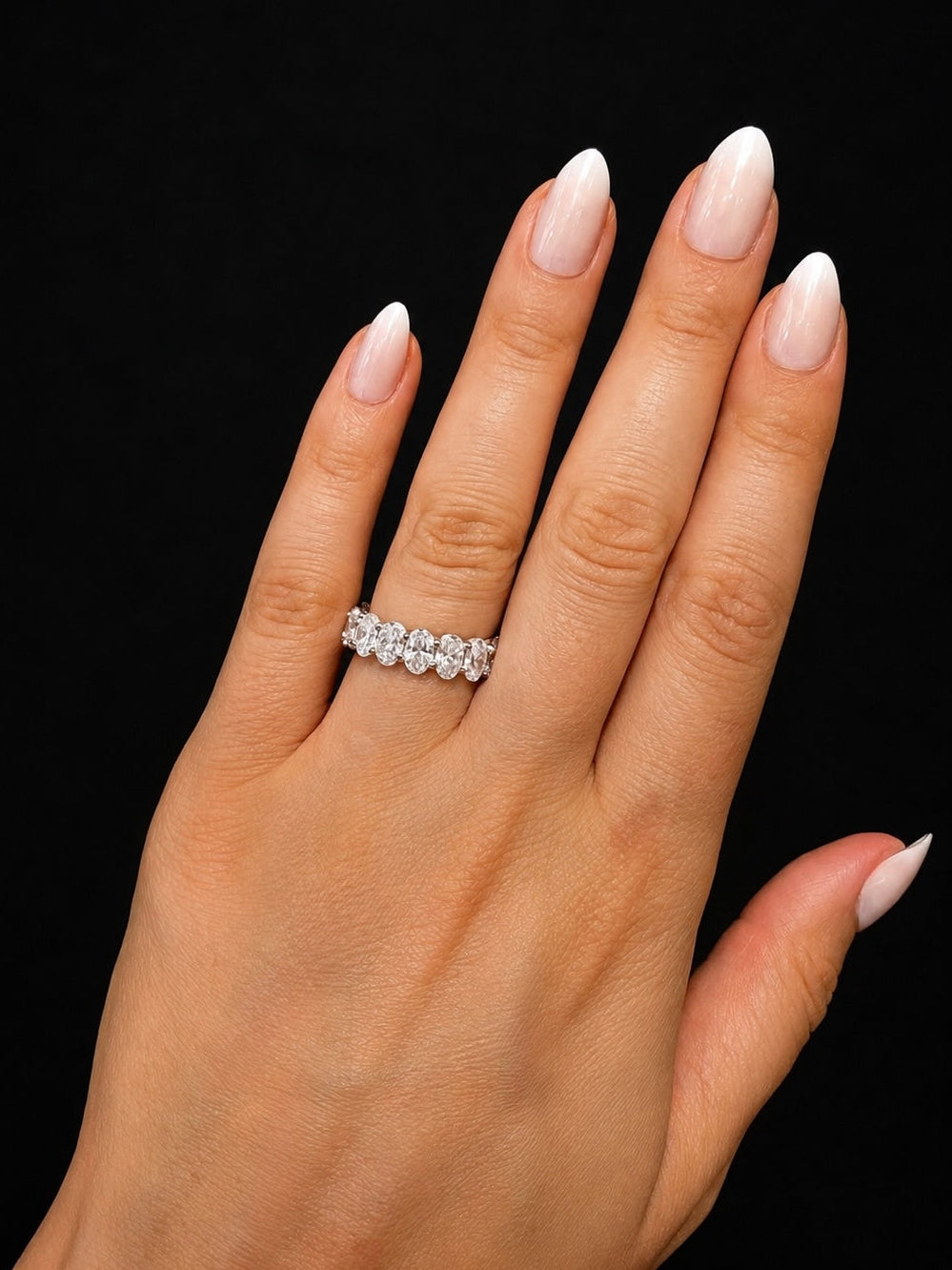6.0ct Oval Cut Lab Grown Eternity Band