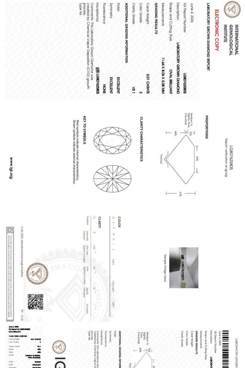 3.01ct Oval Solitaire Ring