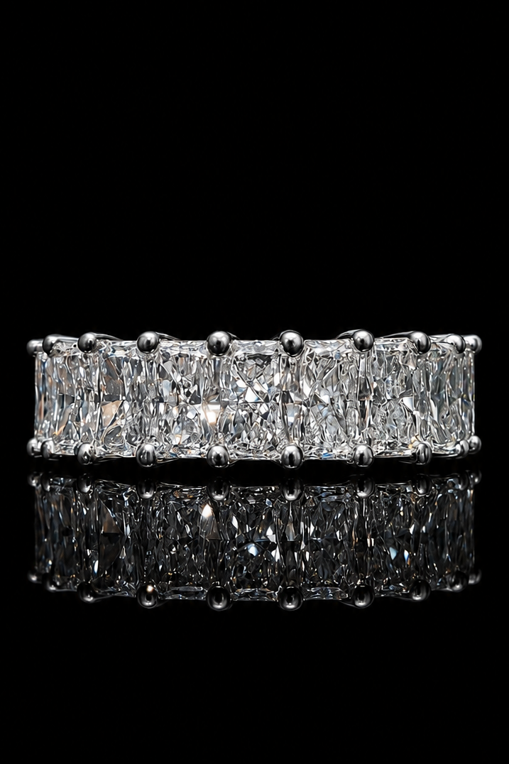 6.50ct Radiant Cut Lab Grown Eternity Band