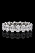 6.70ct Oval Cut Lab Grown Eternity Band