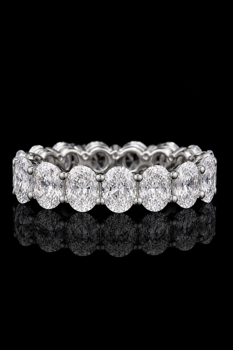 6.70ct Oval Cut Lab Grown Eternity Band