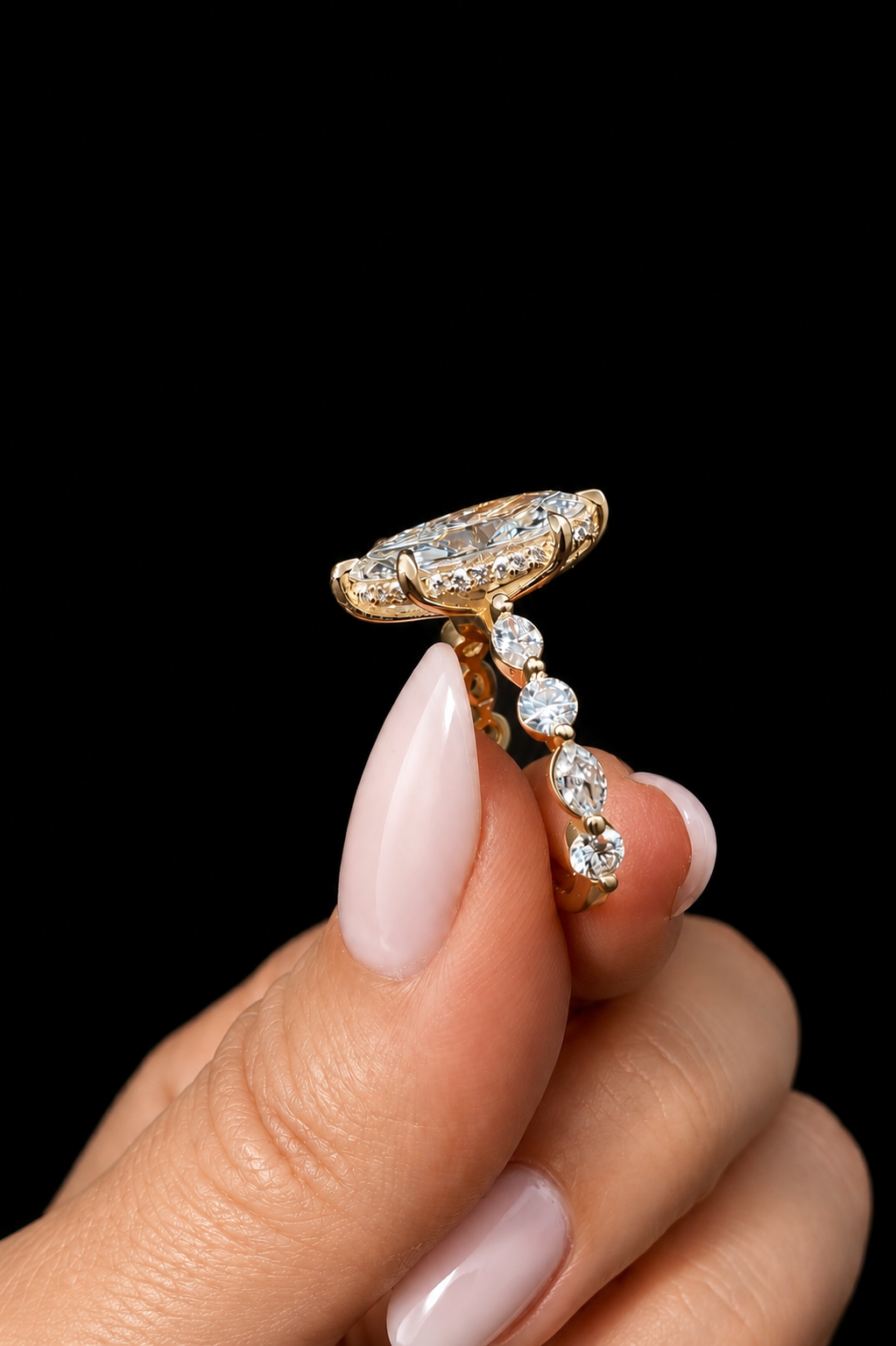 2.50ct Marquise Cut Lab Grown Engagement Ring