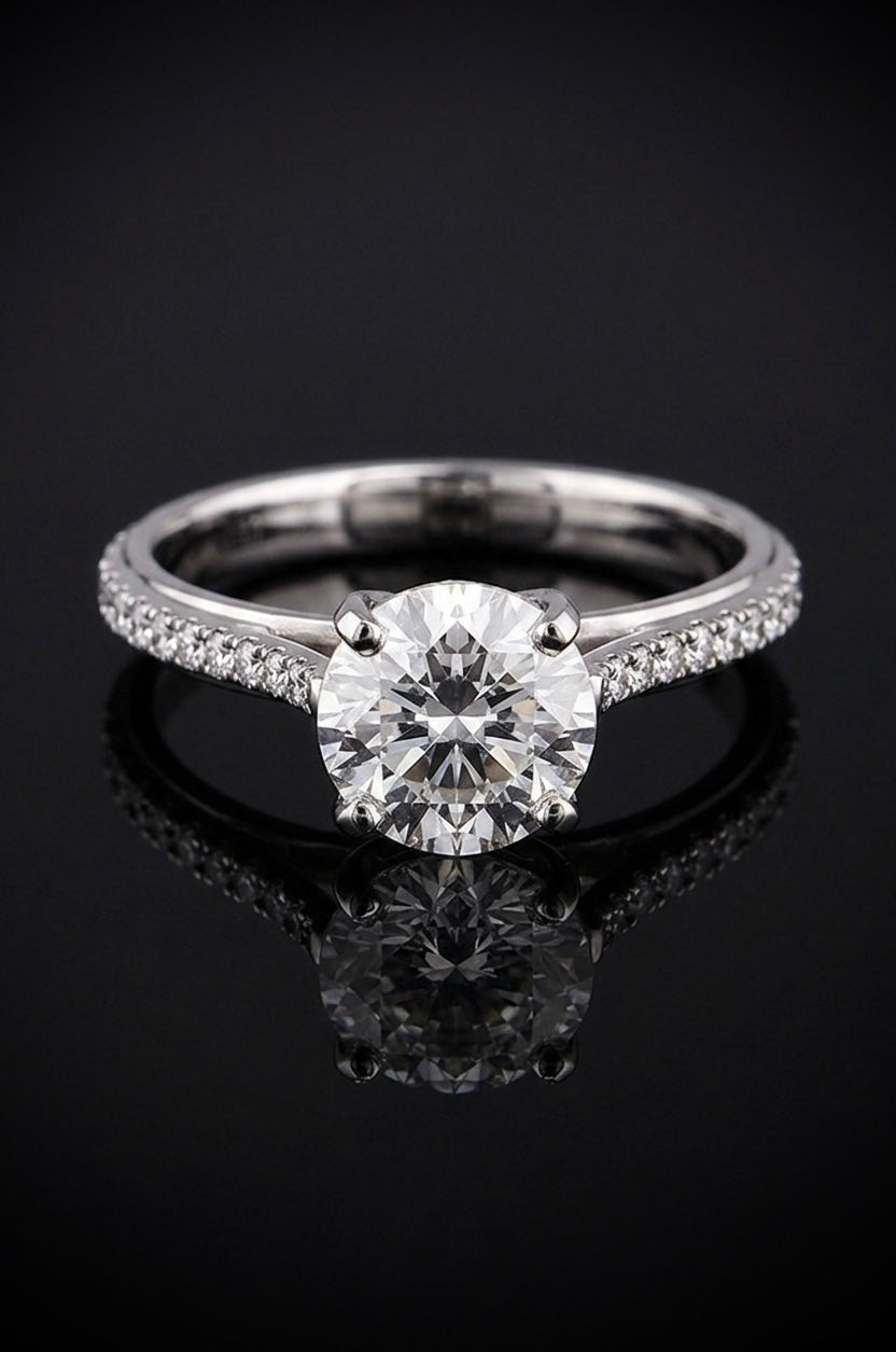 2.03 Round Lab Grown Ring