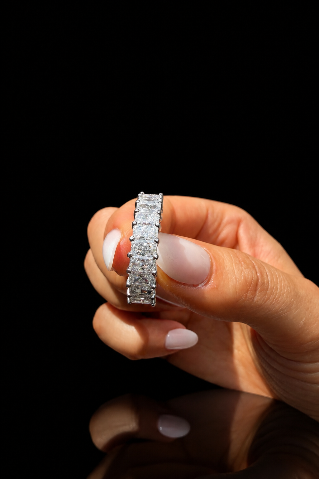 6.50ct Radiant Cut Lab Grown Eternity Band