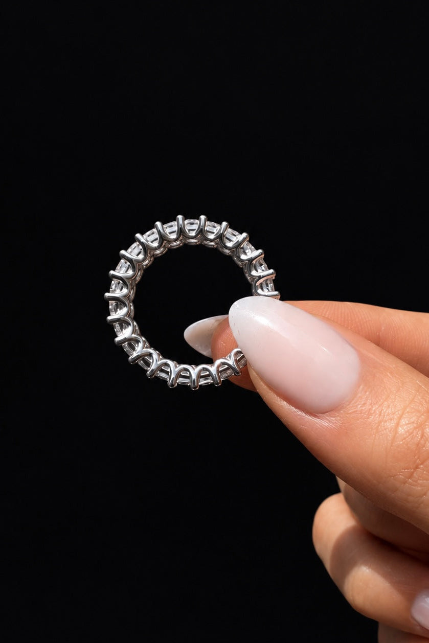 6.50ct Radiant Cut Lab Grown Eternity Band