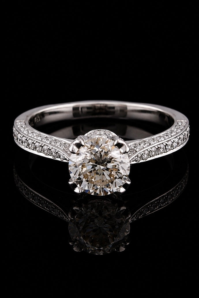 2.03ct Round Lab Grown Engagement Ring
