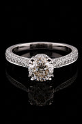 2.03ct Round Lab Grown Engagement Ring
