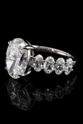3.08ct Oval Cut Lab Grown Engagement Ring