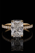 4.02ct Radiant Cut Lab Grown Engagement Ring