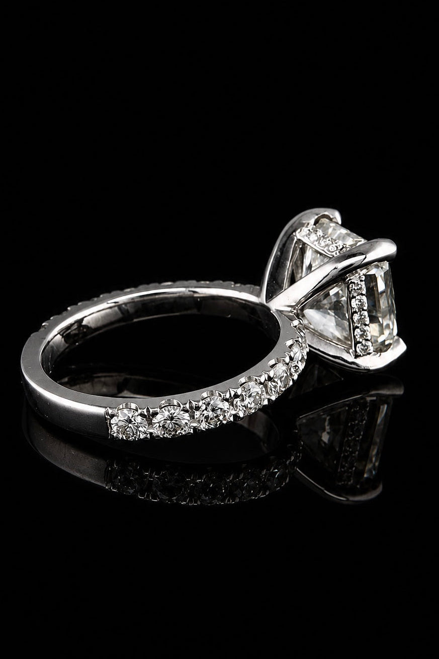 2.24ct Radiant Cut Lab Grown Engagement Ring