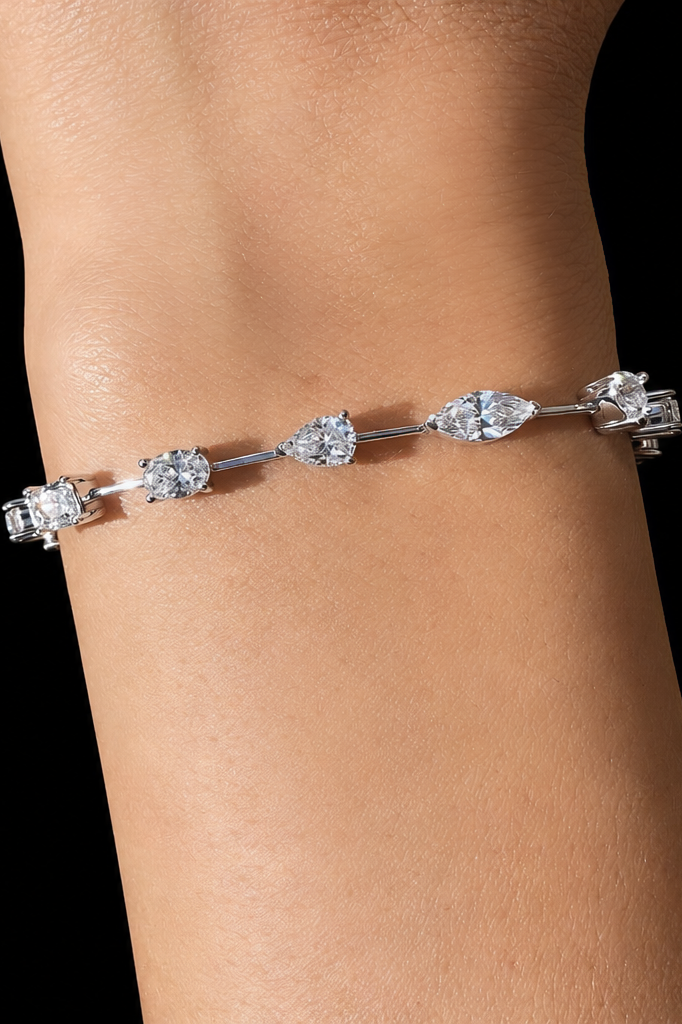 6.70ct Multi-Shape Lab Grown Tennis Bracelet