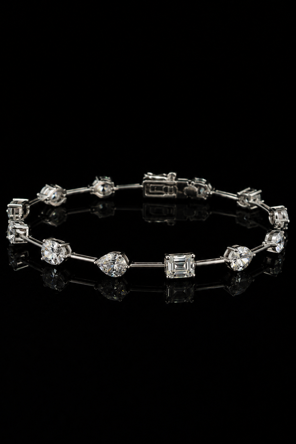 6.70ct Multi-Shape Lab Grown Tennis Bracelet