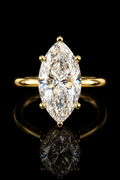 3.52ct Marquise Cut Lab Grown Engagement Ring
