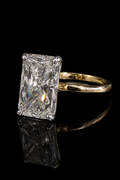 4.09ct Radiant Cut Lab Grown Engagement Ring