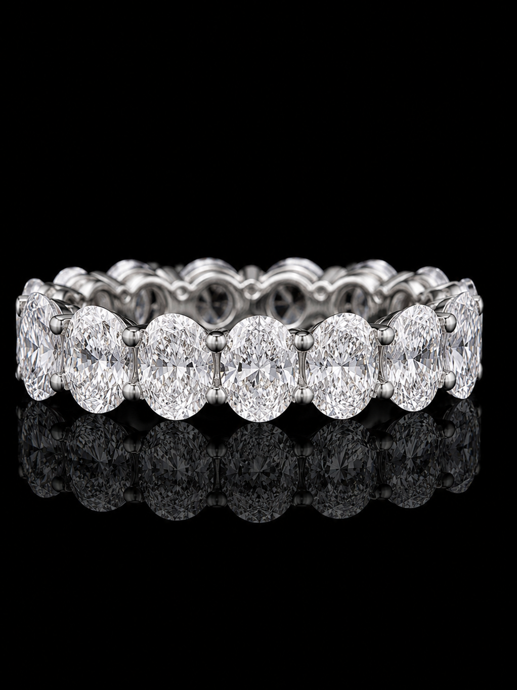 6.0ct Oval Cut Lab Grown Eternity Band