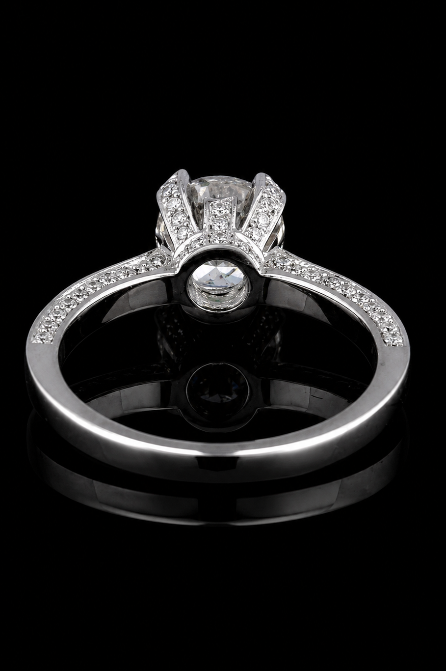 2.03ct Round Lab Grown Engagement Ring