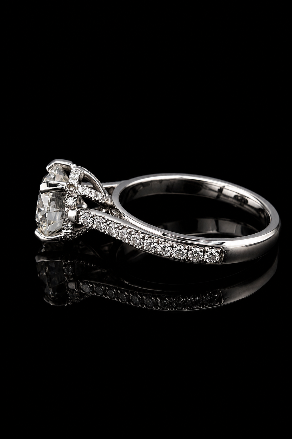 2.03ct Round Lab Grown Engagement Ring