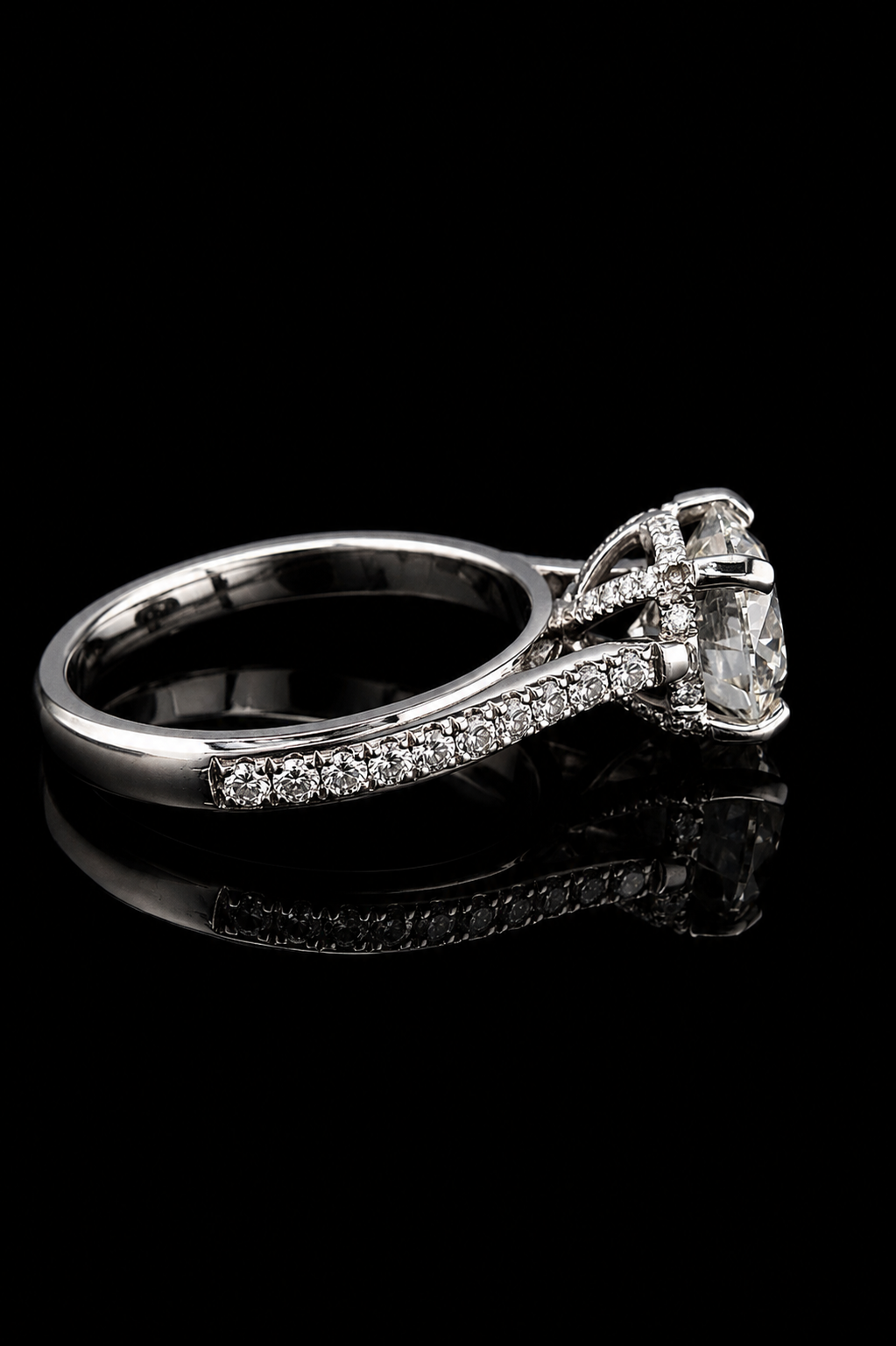 2.03ct Round Lab Grown Engagement Ring