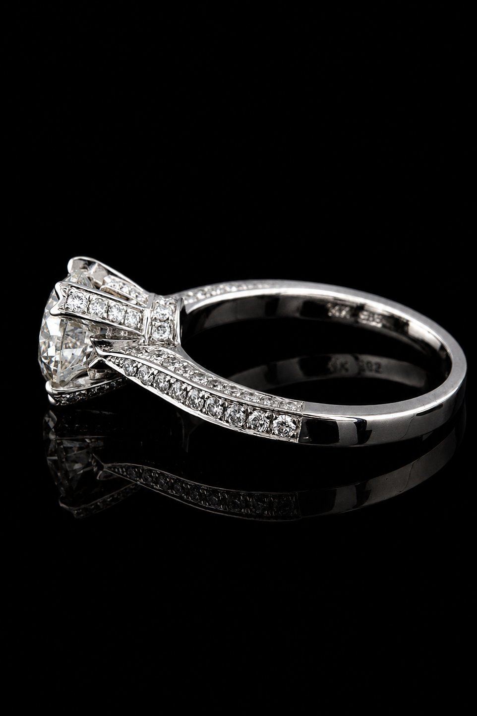 2.03ct Round Lab Grown Engagement Ring