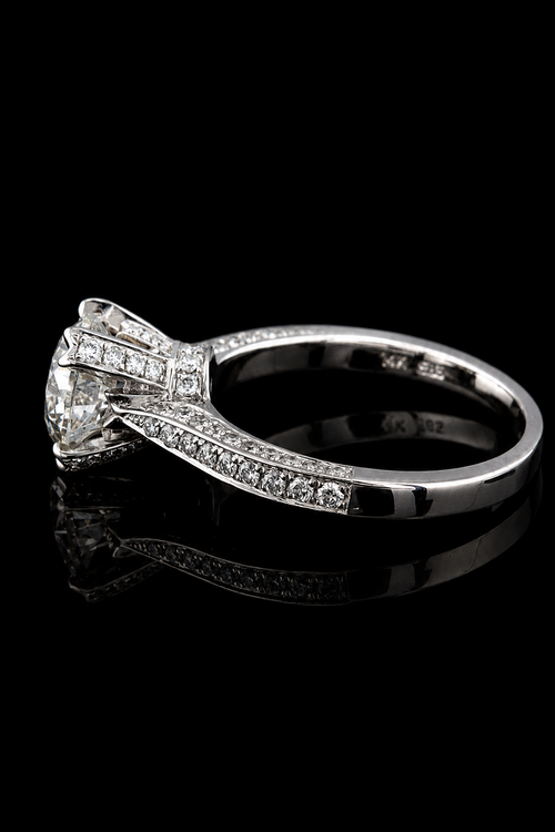 2.03ct Round Lab Grown Engagement Ring