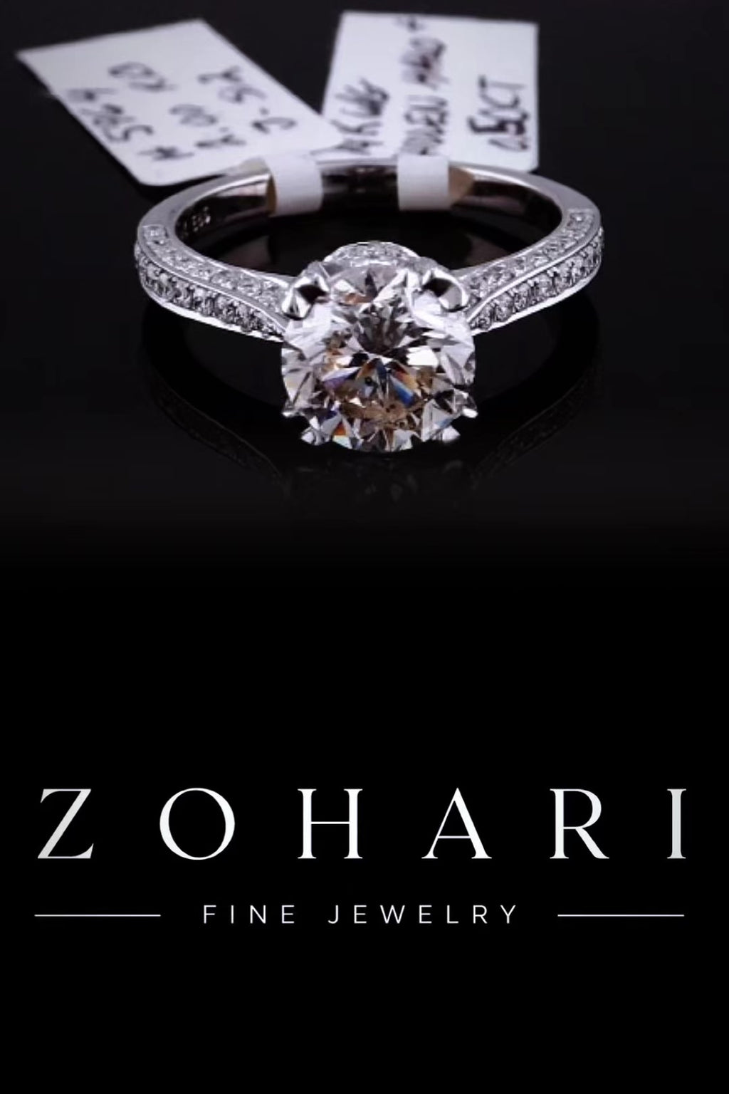 2.03ct Round Lab Grown Engagement Ring