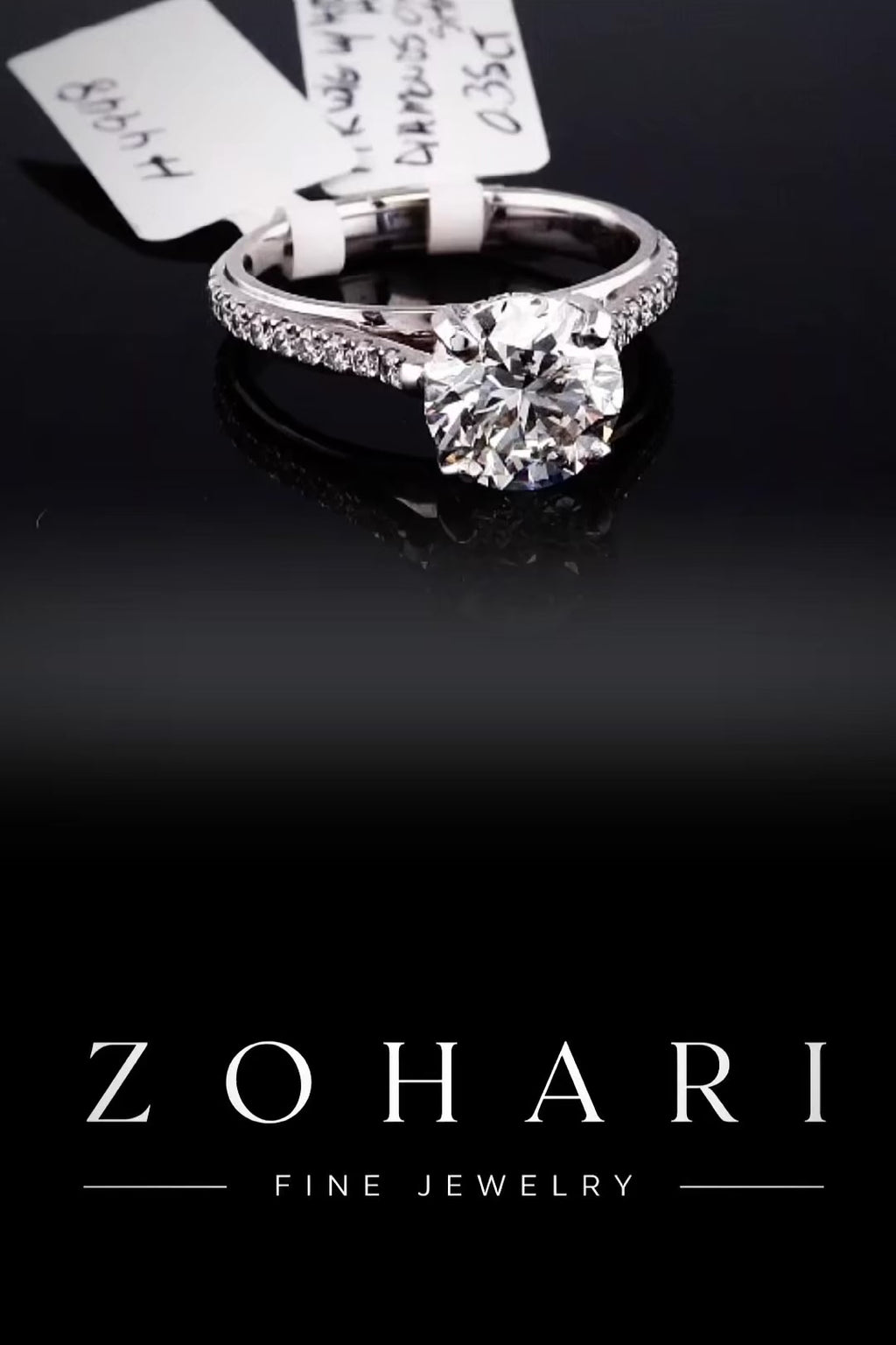 2.03ct Round Lab Grown Engagement Ring
