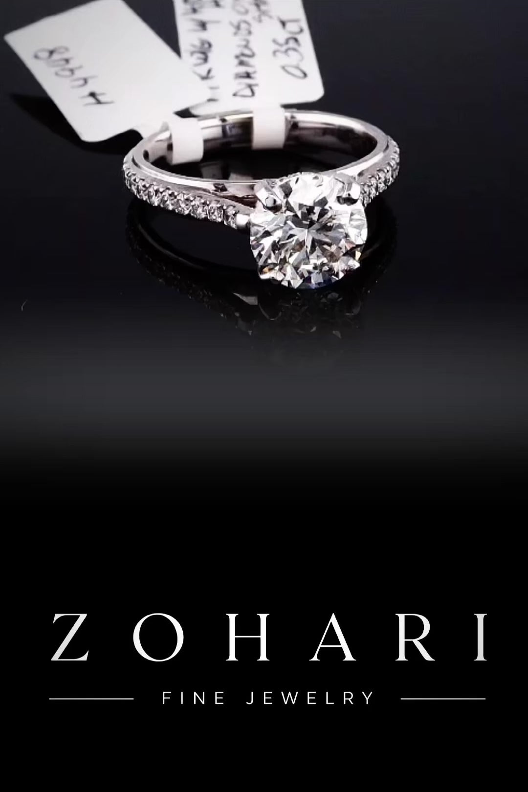 2.03ct Round Lab Grown Engagement Ring